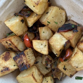 Barrel and Fork - Red pepper, onion, chive hash - American Near Me - Cornelius, North Carolina Barrel and Fork - Red pepper, onion, chive hash - American Near Me - Cornelius, North Carolina