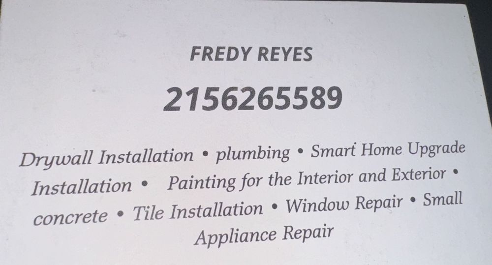 Slide of Reyes Handyman Services