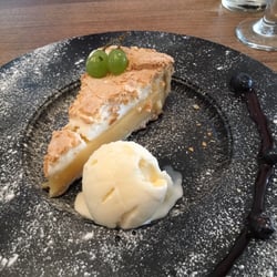 The Tavern - Lemon meringue pie - yum! (With random pointless grapes)