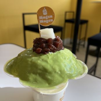 Bingsu Bingsu - Green tea shaved ice - Ice Cream & Frozen Yogurt Near Me - Arcadia, California