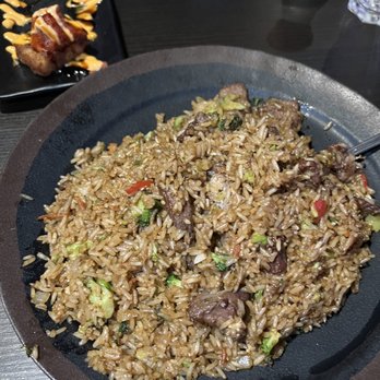 Wok n Fire STC - Fried Rice Regular with steak - Sushi Bars Near Me - St Charles, Illinois