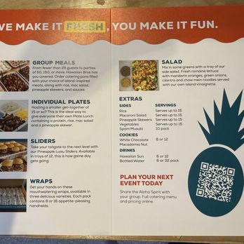 Hawaiian Bros Island Grill - Catering Menu - Hawaiian Near Me - Phoenix, Arizona
