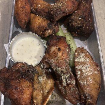 BJ's Restaurant & Brewhouse - Lemon pepper wings and dill pickle wings - Pizza Near Me - La Mesa, California