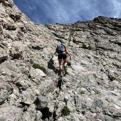 Kit Carson Peak - Up "the crack"