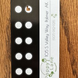 Poppy Lane Mercantile - Punch card