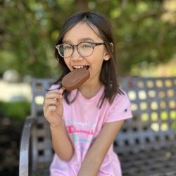 Haeger Orthodontics - Time to enjoy the ice cream she was off limit while having braces lol