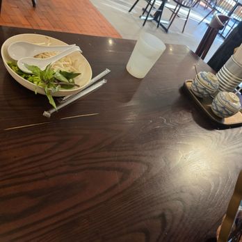 All About Pho - Clean Dining table - Vietnamese Near Me - Cerritos, California
