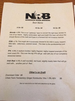 Menu photo 8 Nonesuch River Brewing Scarborough, ME Menu photo 8 Nonesuch River Brewing Scarborough, ME