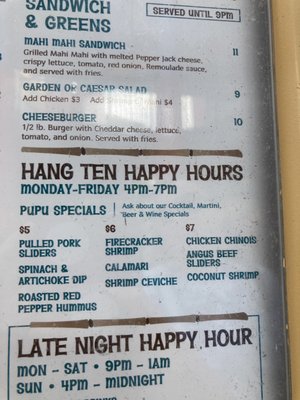 Menu photo 1 Mai Tai Bar Daytona Beach, FL