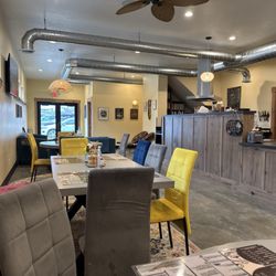 Crepes & Coffee - Part of the seating area.