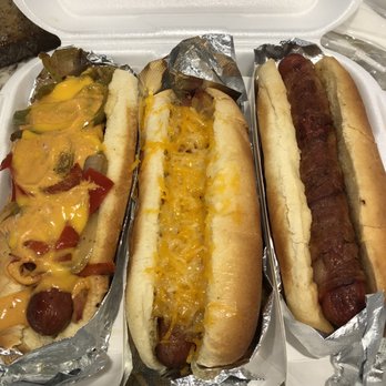 Dogos VIP - Philly dog, plain dog with shredded cheese and a plain dog - Hot Dogs Near Me - Albuquerque, New Mexico