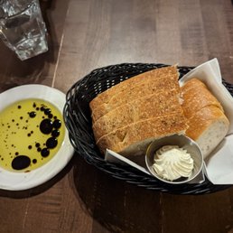 Bread with balsamic and oil Bread with balsamic and oil