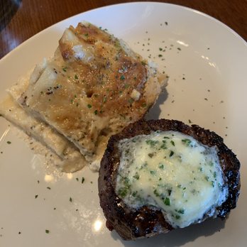 Stoney River - Filet with augratin Au Gratin Potatoes... both were amazing! - Steakhouses Near Me - Troy, Michigan Stoney River - Filet with augratin Au Gratin Potatoes... both were amazing! - Steakhouses Near Me - Troy, Michigan