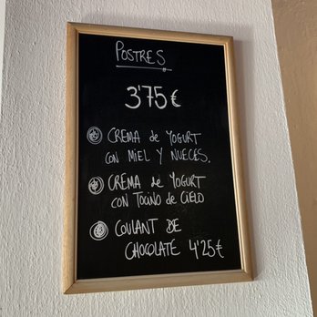 El Paladar - dessert menu - Mediterranean Near Me - Seville, SE