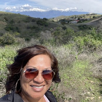 Steep Canyon Trailhead - View with snow on the mountains. Breath taking - Hiking Near Me - Diamond Bar, California