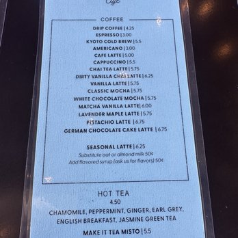 Easy Like Sunday - Drink menu - Southern Near Me - Greensboro, North Carolina