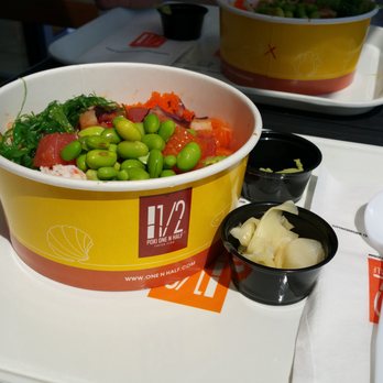 Poki One N Half - Large poki bowl--filling and delicious! - Poke Near Me - San Diego, California