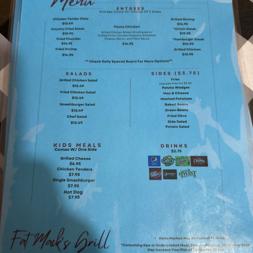 Fat Macks Grill - Menu - American Near Me - Gold Hill, North Carolina