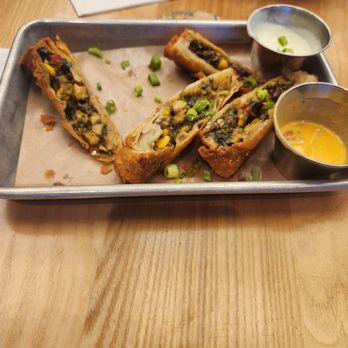 BoomerJack's Grill - Spring rolls with dipping sauces - Burgers Near Me - Arlington, Texas BoomerJack's Grill - Spring rolls with dipping sauces - Burgers Near Me - Arlington, Texas