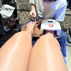 Tranquility Nails & Spa - 10/10. Super clean and kind. I am very impressed at being able to walk in on the fly and be taken back immediately.