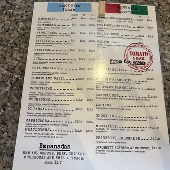 Tomato & Basil - Menu - Italian Near Me - North Miami, Florida Tomato & Basil - Menu - Italian Near Me - North Miami, Florida
