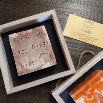Soap & Oils Bath Co - Denise's soaps are so amazing! You get to hammer in your own messages on her handmade soaps! What a fun experience! Great custom gift! - Cosmetics & Beauty Supply Near Me - San Diego, California Soap & Oils Bath Co - Denise's soaps are so amazing! You get to hammer in your own messages on her handmade soaps! What a fun experience! Great custom gift! - Cosmetics & Beauty Supply Near Me - San Diego, California