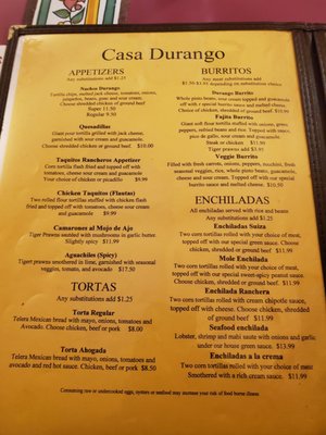 Menu photo 4 Casa Durango Burien, WA Menu photo 4 Casa Durango Burien, WA