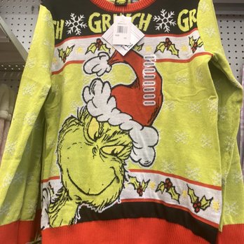 Five Below - Ugly Grinch Sweater - Discount Store Near Me - Jacksonville, Florida