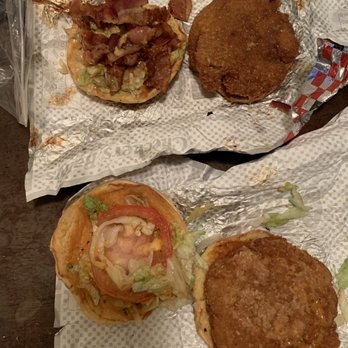 Checkers - Two chicken sandwiches I received instead of my double burger - Burgers Near Me - Bolingbrook, Illinois Checkers - Two chicken sandwiches I received instead of my double burger - Burgers Near Me - Bolingbrook, Illinois