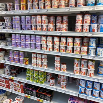 Johnsons - shelves of yogurt in a grocery store - Grocery Near Me - Attalla, Alabama