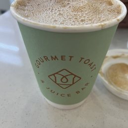 Latte with almond milk Latte with almond milk