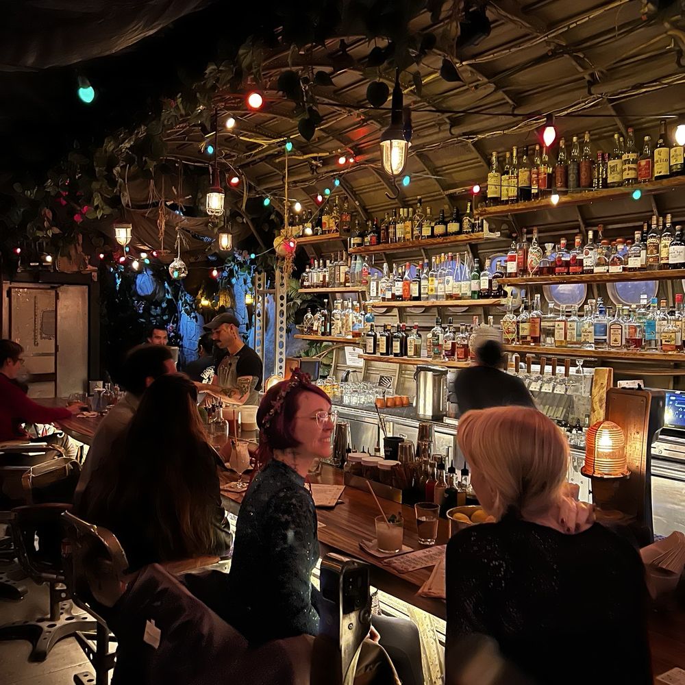 Last Rites - Plane fuselage bar with airplane seats - Cocktail Bars Near Me - San Francisco, California Last Rites - Plane fuselage bar with airplane seats - Cocktail Bars Near Me - San Francisco, California