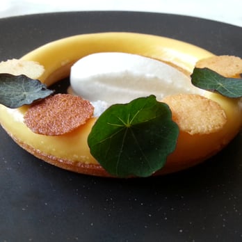 Bridges - Passionfruit cake with coconut/basil ice cream - Seafood Near Me - Amsterdam, New Hampshire