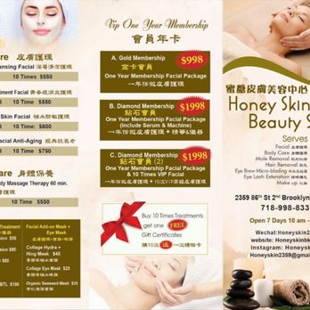 Honey Skin Beauty Spa - Menu - Massage Near Me - Brooklyn, New York Honey Skin Beauty Spa - Menu - Massage Near Me - Brooklyn, New York