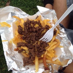 Annual Riverside Chili Cook Off & Car Show - $8 carne asada fries, meat was frozen...Image looks closer than appeared-- the amount of fries and meat were minimal