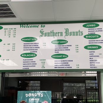 Southern Donuts - Menu - Donuts Near Me - Houston, Texas