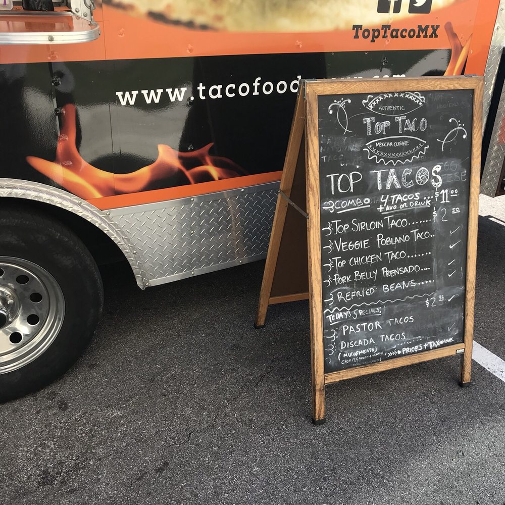 Top Taco - Today's Menu-10.11.17 - Food Trucks Near Me - Austin, Texas