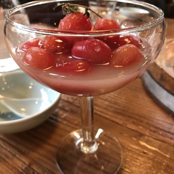 Peony Kitchen - Lychee-infused cherry tomato martini dish - Chinese Near Me - Bellevue, Washington Peony Kitchen - Lychee-infused cherry tomato martini dish - Chinese Near Me - Bellevue, Washington