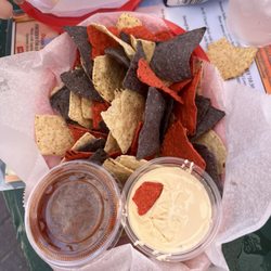 Coconuts Beachfront Restaurant Bar & Grill - Chips and salsa and queso