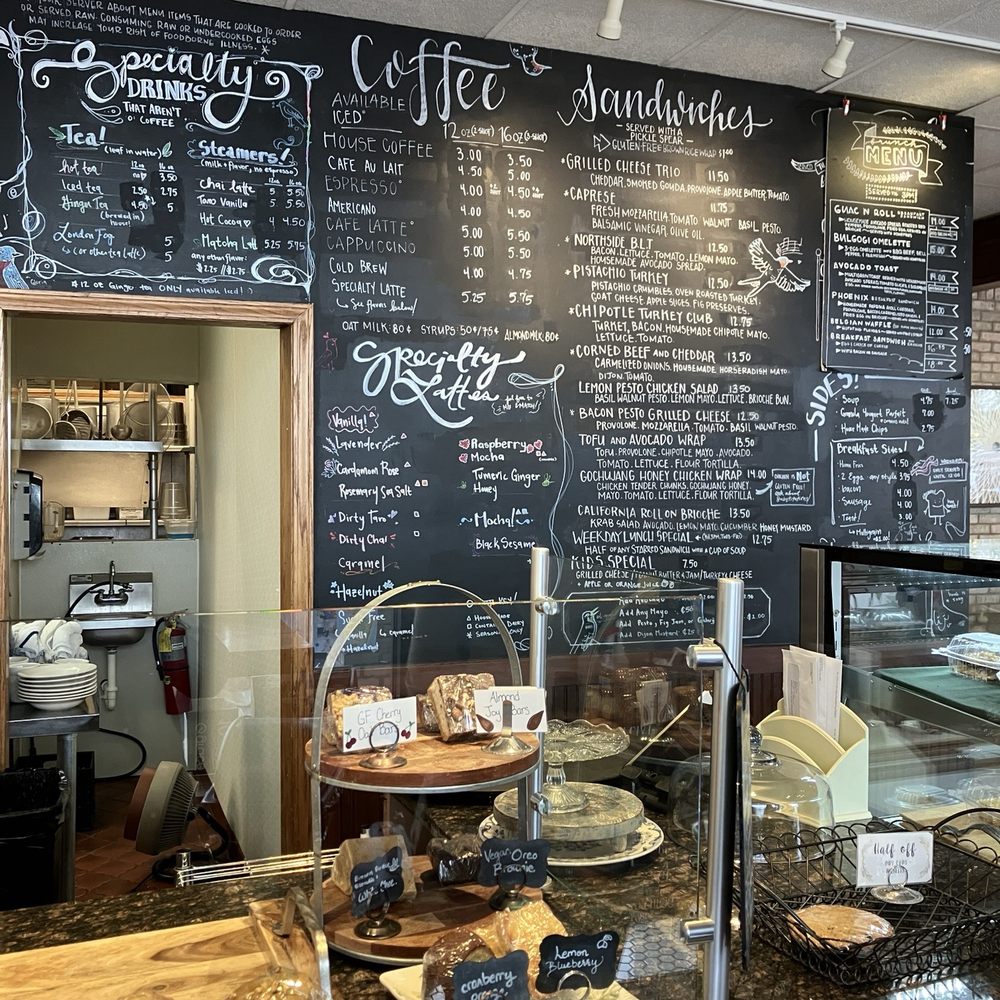 The Songbird Cafe - Menu and some pastries May 2024 - Cafes Near Me - Ann Arbor, Michigan The Songbird Cafe - Menu and some pastries May 2024 - Cafes Near Me - Ann Arbor, Michigan
