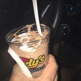 Getting the hubby his favorite Triple Chocolate Concrete . His favorite is the Triple Chocolate concrete!!!! Getting the hubby his favorite Triple Chocolate Concrete . His favorite is the Triple Chocolate concrete!!!!