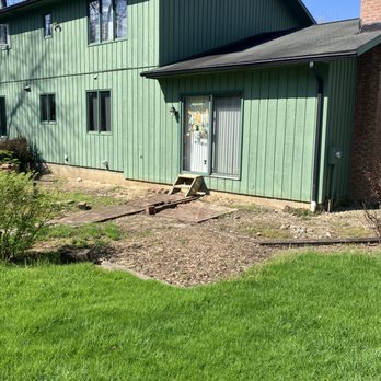 Servant Excavation Services - Raw area before patio pour - Excavation Services Near Me