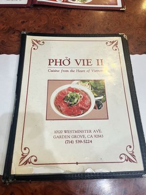 Menu photo 6 Pho Vie II Garden Grove, CA Menu photo 6 Pho Vie II Garden Grove, CA
