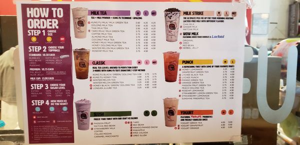 Menu photo 2 Kung Fu Tea Duluth, GA