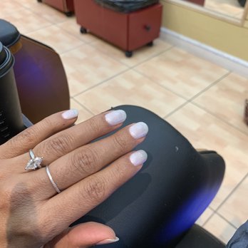 Zenbi Nails - Manicure silver gel with sparkle - Nail Salons Near Me - San Francisco, California Zenbi Nails - Manicure silver gel with sparkle - Nail Salons Near Me - San Francisco, California