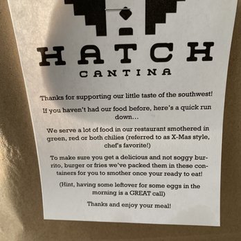 Hatch Cantina - When I got it delivered - Bars Near Me - Seattle, Washington