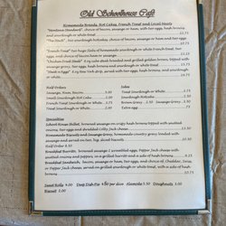 Old Schoolhouse Cafe - Menu