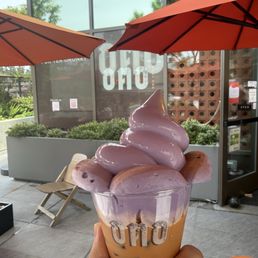 Ube Smores Thai Tea Float