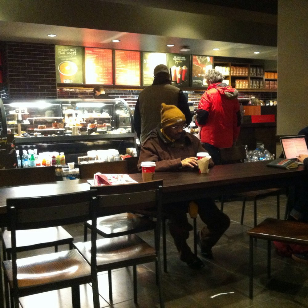 Starbucks - Remodel December 2015: center tables and pastry case - Coffee & Tea Near Me - Chicago, Illinois Starbucks - Remodel December 2015: center tables and pastry case - Coffee & Tea Near Me - Chicago, Illinois