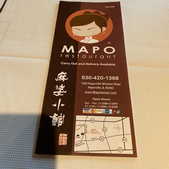 Mapo Restaurant - menu - Chinese Near Me - Naperville, Illinois Mapo Restaurant - menu - Chinese Near Me - Naperville, Illinois
